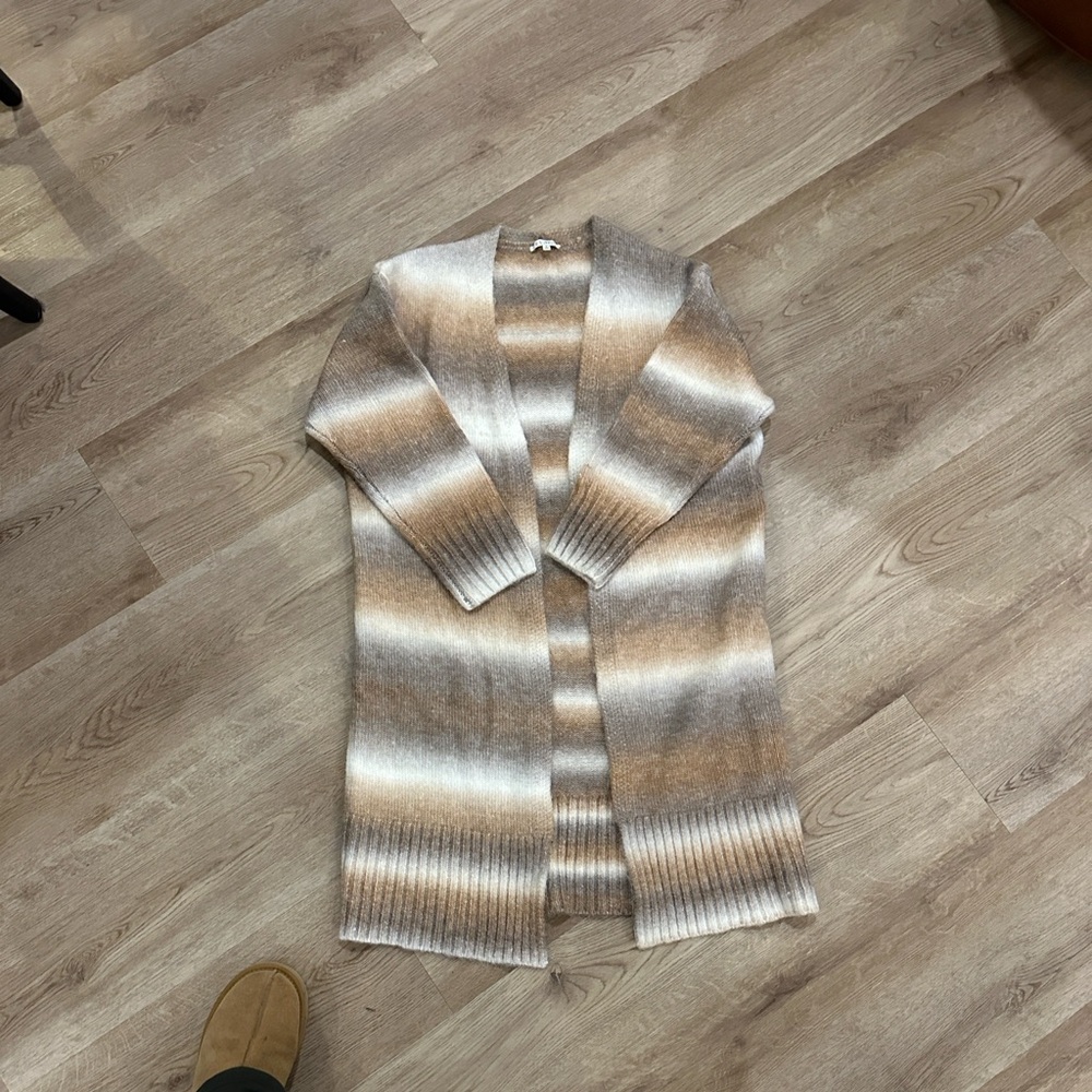 Z Supply Gradient Tan and Cream Cardigan